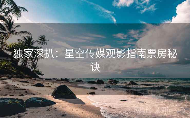独家深扒:星空传媒观影指南票房秘诀