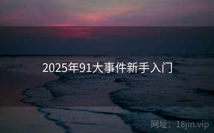 2025年91大事件新手入门
